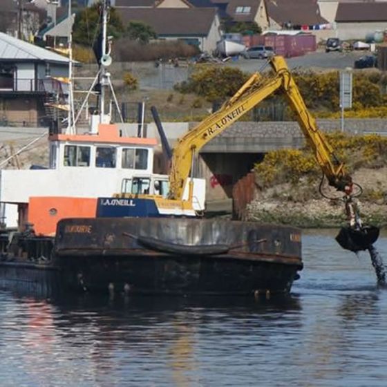 Kilkeel harbour ongoing dredging